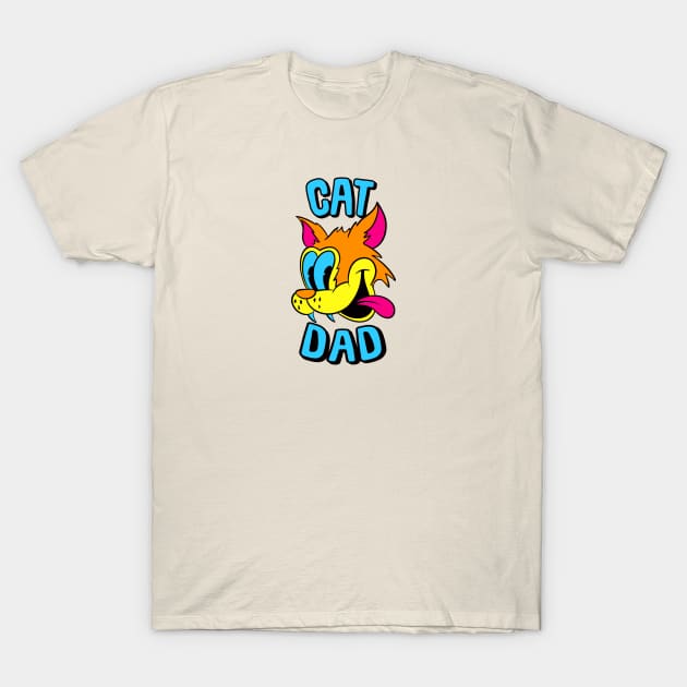 Cat Dad T-Shirt by JIMBOT